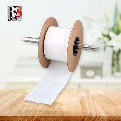 Gravure Printing LDPE Poly Perforated Bags On A Roll Fan Folded Pre Opened Auto Bag