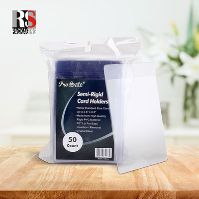 Plastic Poly Trading Card Protector Sleeves Standard Size Custom Logo Voor zakelijk cadeau