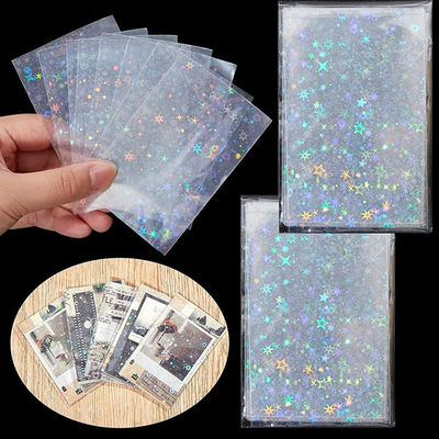 Custom Clear Holographic Card Beschermende mouwen 66x91mm Sportkaart Plastic mouwen
