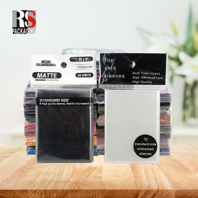 Doorzichtige PP Plastic Ultra Pro MTG Kaartmouwen Holographische Trading Kaartmouwen Custom