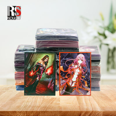 Holografiek Yugioh MTG Trading Card Sleeves Flat Pocket Bag Gepersonaliseerd Logo
