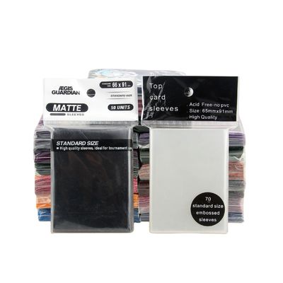 Doorzichtige PP Board Game Card Sleeves stofdicht visitekaartje beschermende mouwen