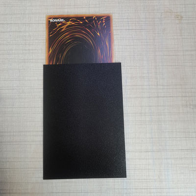 50 / 60 / 100 stuks Zwarte kaart mouwen Toploaders Voor Trading Card Afdichting Handle Top Open