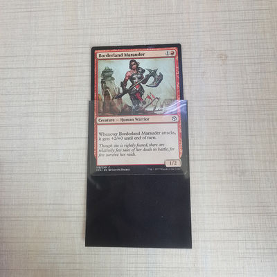 50 / 60 / 100 stuks Zwarte kaart mouwen Toploaders Voor Trading Card Afdichting Handle Top Open