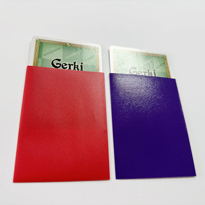 Soft Double Laser Waterproof Toploader voor 100pcs Custom Art Printed Sport Card Sleeves