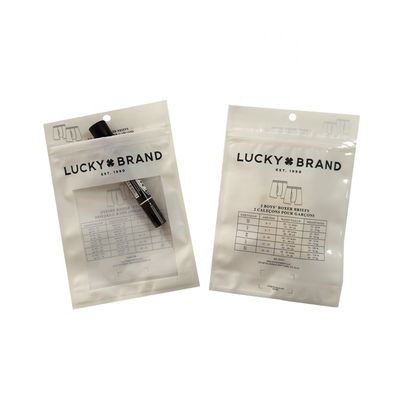 PET / CPP Custom Printed Zip Lock Bags Plastic Packaging Bags voor kleding en schoenen