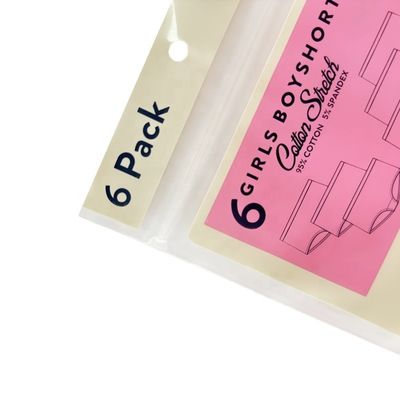 PET / CPP kunststof op maat gedrukte ritszakken voor sokken onderbroeken ondergoed verpakken