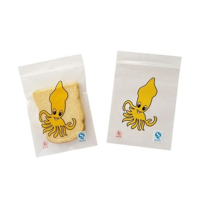 Gepersonaliseerde LDPE bevroren voedselverpakkingszak Flat Zipper Freezer Bag Gravure Printing