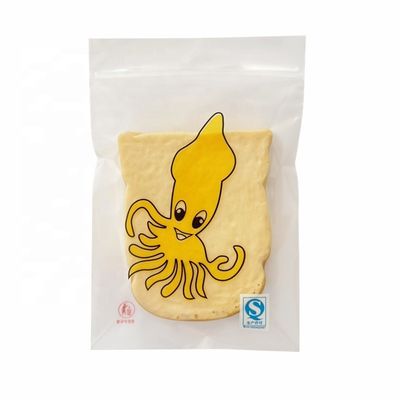 Gepersonaliseerde LDPE bevroren voedselverpakkingszak Flat Zipper Freezer Bag Gravure Printing