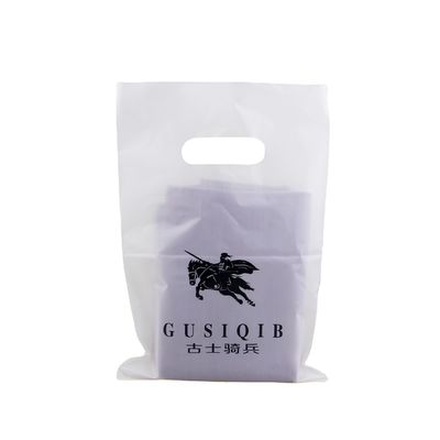 Custom Mylar Die Cut Handle Poly Bags Recycleerbare plastic cadeautas Shopping Bag