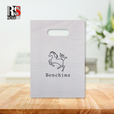 Custom Mylar Die Cut Handle Poly Bags Recycleerbare plastic cadeautas Shopping Bag