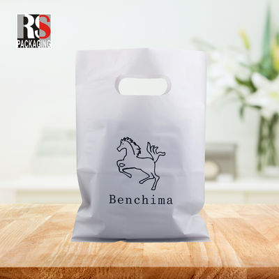 Custom Mylar Die Cut Handle Poly Bags Recycleerbare plastic cadeautas Shopping Bag