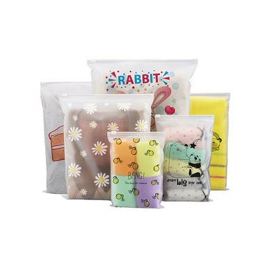 CPE / PE / PPE Printed Poly Bag Vochtbestendige Mylar Frosted Zip Lock Bags voor kleding