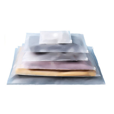 CPE / PE / PPE Printed Poly Bag Vochtbestendige Mylar Frosted Zip Lock Bags voor kleding