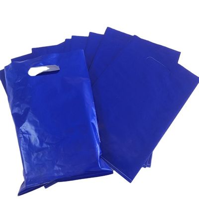 Luxe handvat winkeltas met logo drukken aangepaste plastic winkeltas