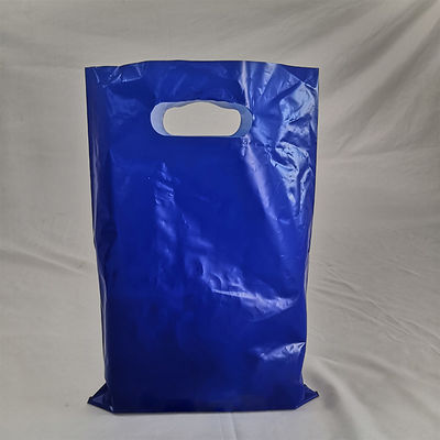 Luxe handvat winkeltas met logo drukken aangepaste plastic winkeltas