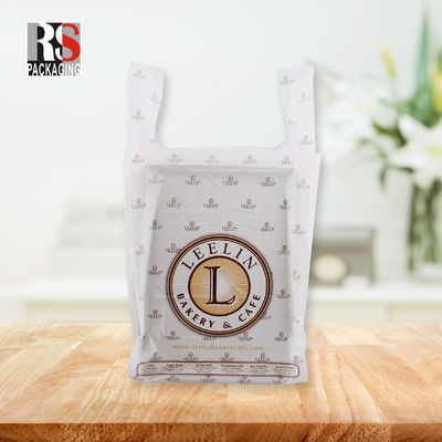 Recycled T-Shirt Patch Handle Plastic Bags voor boodschappen Kleur op maat