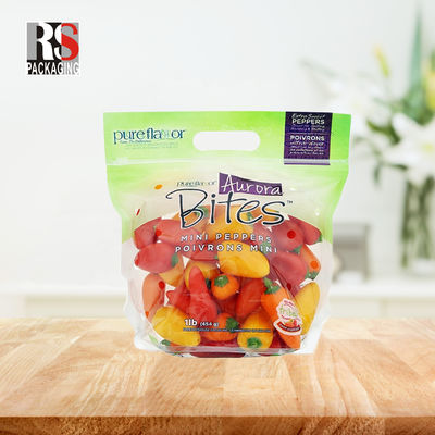 CPP OPP polyethyleen micro geperforeerd rits slot plastic zak voor verse groenten