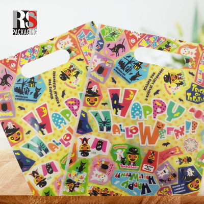 Plastic Handle Shopping Bag Recyclebare Gravure Printing Voor Boutique Op maat