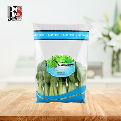 CPP OPP polyethyleen micro geperforeerd rits slot plastic zak voor verse groenten