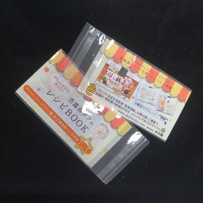 Gift Craft Transparante Stand Up Pouch Zelfklevende Opp Bag Met Hoofdstuk Voor Stationery