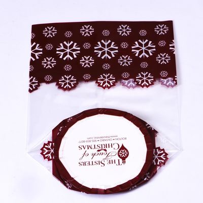 Gepersonaliseerd logo poly transparante plastic verpakkingszak voor brood dessert