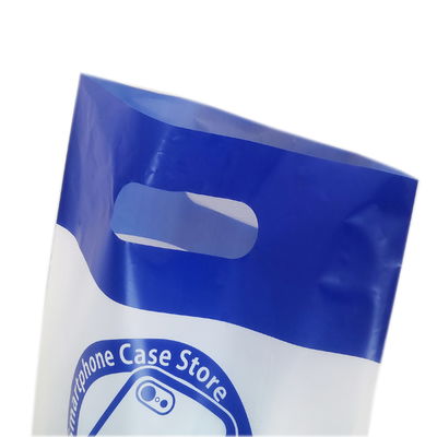 Gepersonaliseerde kleur Kleine plastic handvat winkeltas voor sterke poly plastic verpakkingen