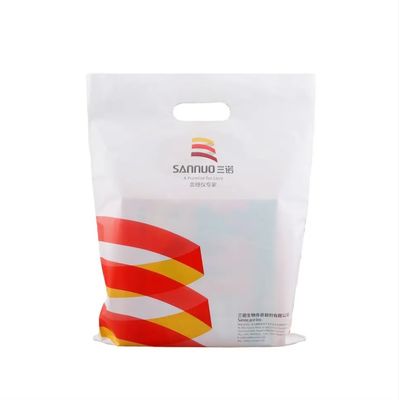 Gepersonaliseerde kleur Kleine plastic handvat winkeltas voor sterke poly plastic verpakkingen