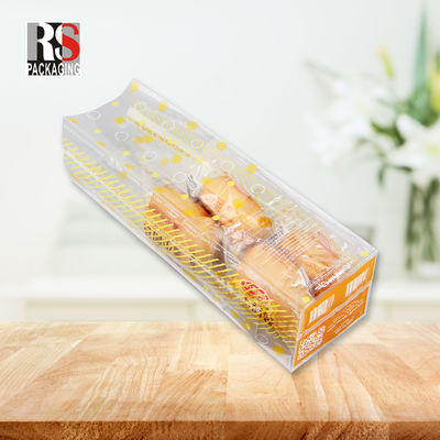 Bread Crossed Square Bottom PP Bags Plastic OPP Food Packaging Bopp Block Bottom Bags voor taart
