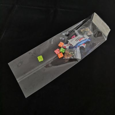 Poly Opp Cross Block Square Bottom Plastic Bags Herverzegelbare voedselverpakkingszakken