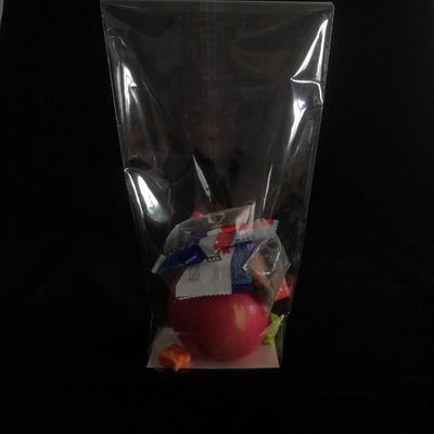 Poly Opp Cross Block Square Bottom Plastic Bags Herverzegelbare voedselverpakkingszakken