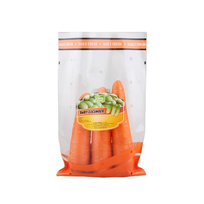 Gravure Printing CPP Clear Plastic Packaging Bag voor verse groenten op maat
