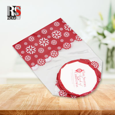 Voedselverpakking Stand-up pouch met kruisblok bodem en cellophane helder traktatie