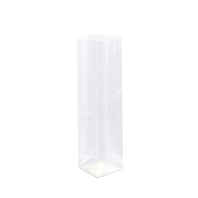 Cellophane Flat bottom bag verpakking warmte afdichting Stand up pouches voor snoep chocolade