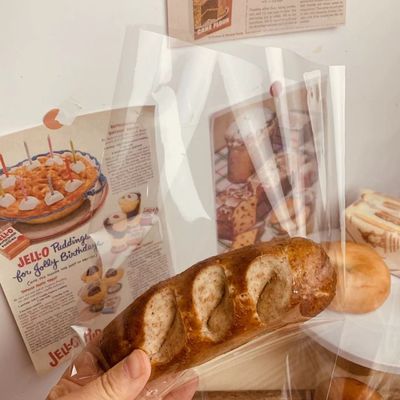 Vochtvrije, doorzichtige plastic Bopp-zakken voor het bewaren en opslaan van brood