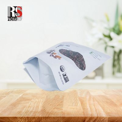 Custom Chocolate Mylar verpakkingszakken opvouwbaar opstaande zip slot zak