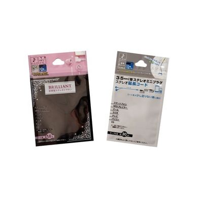 Draadlijn Verpakking Duidelijke Stand Up Zipper Bag Vochtbestendig Voor USB-kabelverpakking