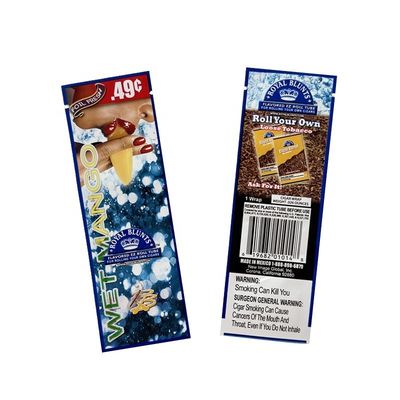 Vacuümzak Custom Printing Heat Sealable Tobacco Smoking Wrap Packaging voor een enkele sigaar