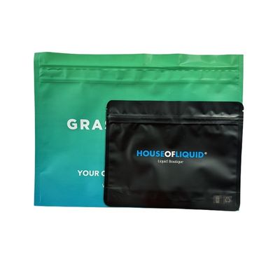 Matte geurbestendige Mylar Stand Up Foil Zip Lock Mylar Pocket Bag Kinderwaardig