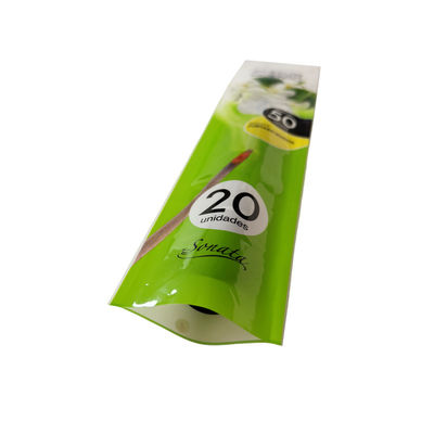 Op maat gemaakte bestelling geaccepteerd geurbestendige 1pcs pre-roll plastic buizen verpakkingszakjes