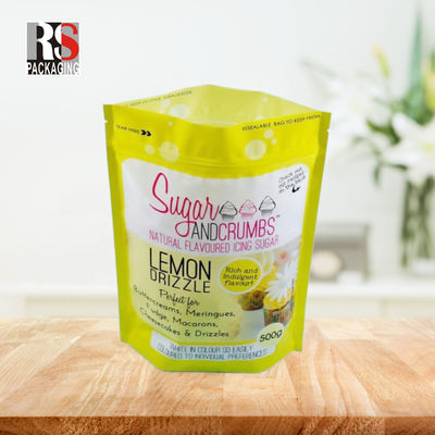 Plastic Custom Printed ZipLock Stand Up Pouch Bags voor cakepoeder Matcha theepoeder