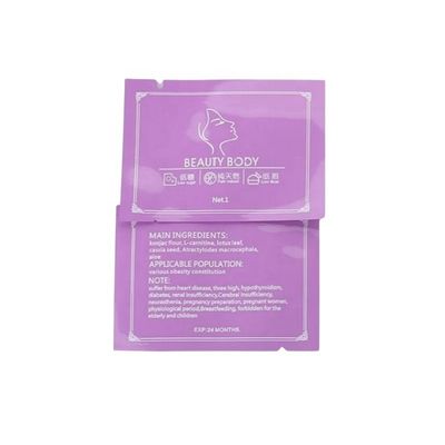 Logo-afdruk Flat 3 Side Seal Pouch For Perfume Lotion Cream Powder Sachet