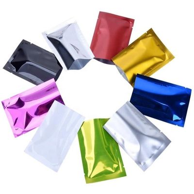 Logo-afdruk Flat 3 Side Seal Pouch For Perfume Lotion Cream Powder Sachet