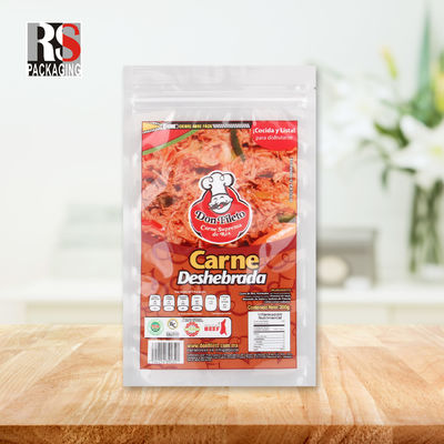 Heavy Duty Clear Poly Nylon Vacuum Seal Pouch Bags met tear notch voor voedselverpakkingen