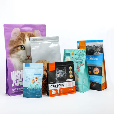 Mylar Stand Up Zipper Bag Geurbestendige huisdiervoedselopslag hervergrendelbare Stand Up Pockets