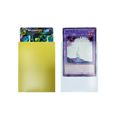 100 Counts MTG Grootte 67*92mm Gele Matte Trading Cards Foto Kaartmouw