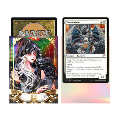 Custom Holographic Art Tcg Kaartsleeven Beschermende mouwen Voor Trading Kaartspel