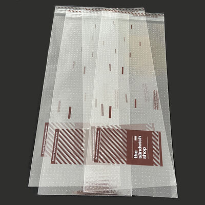 Op maat gemaakte micro geperforeerde OPP warmtezegel Gravure Printing Fresh Green Vegetable Sandwich Packaging Bag