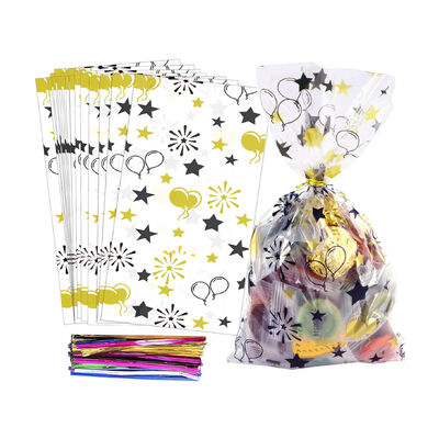 China Productie Op maat gedrukt helder Transparent Cello Candy Party Verjaardag Loot Chocolade