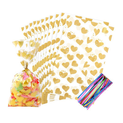 China Productie Op maat gedrukt helder Transparent Cello Candy Party Verjaardag Loot Chocolade